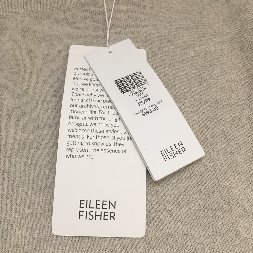 Eileen Fisher sea salt pencil skirt size ps/pp NWT - Picture 2 of 5